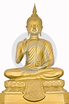 Image of buddha is sitting