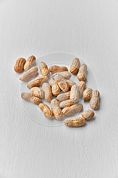 Image of bunch of peanuts on a table