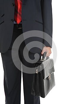 Image of a businessman holding a briefcase