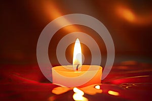 image of a candle flame, which represents inner peace and stillness, to create a calming and meditation Generative AI