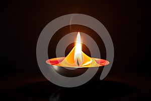 image of a candle flame, which represents inner peace and stillness, to create a calming and meditation Generative AI