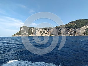 View of Capri Island in Italy