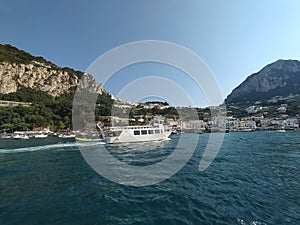 View of Capri Island in Italy