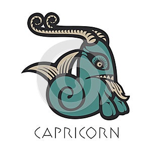 Image of Capricorn astrological sign of zodiac