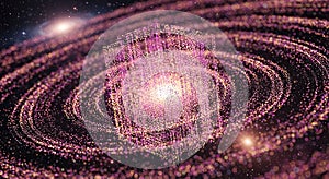 Digital galaxy cube vortex in deep space