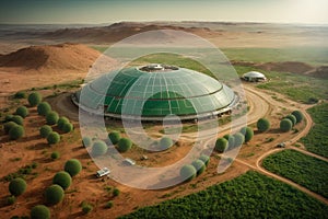 Futuristic Mars Terraforming and Colonization.