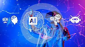 The Future of Artificial Intelligence: A Virtual Reality Experience Showing AI Concepts and User Interaction in a