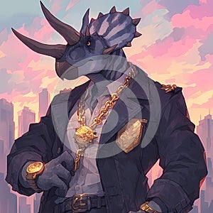 Styracosaurus the Mayor, a Dinosaur in Charge photo