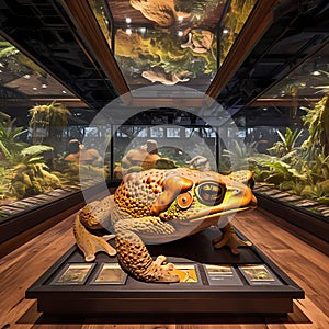 Spectacular Frog Sculpture on Display photo