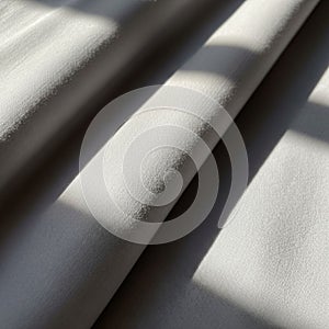 The image captures the simplicity and elegance of the fabric s drape