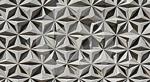 Geometric concrete facade star pattern texture
