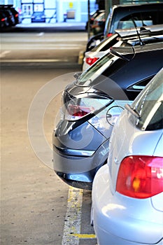 An Image of a car, garage