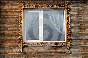 An image with a carved window.
