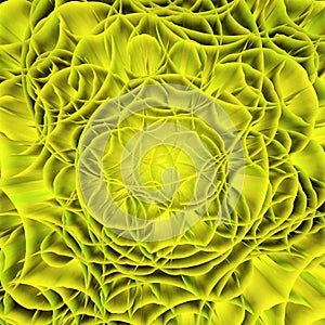 Pure composition of yellow explosion of circles