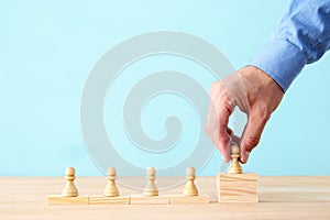 Image of chess. Business, competition, strategy, leadership and success concept.