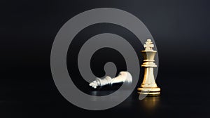 Image of chess game. Business, competition, strategy, leadership, and success concept