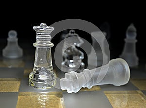 Chess game queen checkmate photo
