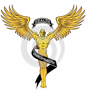 Chiropractic Health Gold Angel Man photo