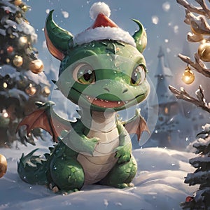 Christmas Dragon: Magic and Joy of the Holiday photo