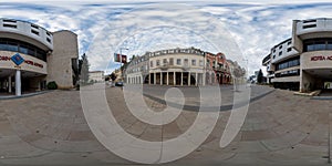 360 image of the city centre in Lovech, Bulgaria