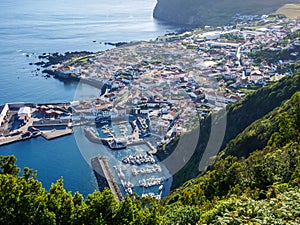 Image of city with habour at the atlantic