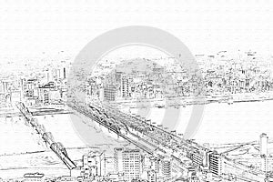 Image of Cityscape,Yodogawa-Ku,Osaka,Kita-Ku