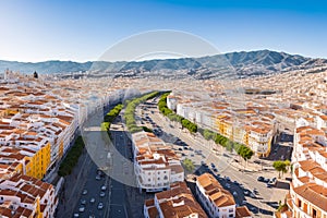 Cityscapes with the bull of Spain in Fuengirola, Malaga province, Spain, 6, made with Generative AI