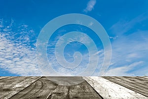 image of clear sky with white clouds on day time for background