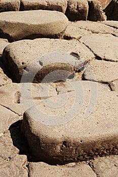 Stones in the ruins of Pompeii, Italy