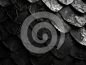 The image is a close up of a black and white patterned surface