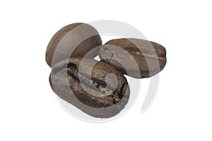 Image of coffee-bean on the white background isolated
