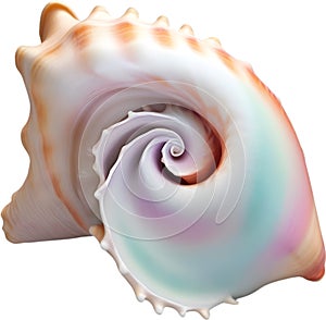 an image of a colorful seashell. Ai-Generated