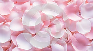 this image combines the rose petals and white paper