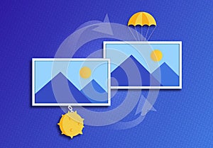 Image Compression and Image Optimization - Conceptual Illustration