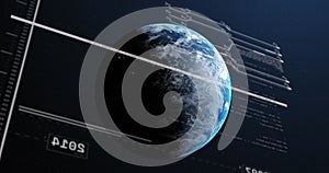 Image of computing data processing over globe