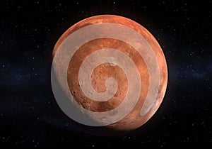 Artwork of Sedna dwarf planet in the Kuiper belt