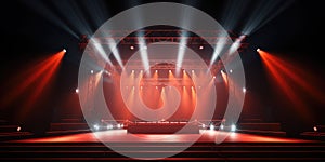 An Image Of A Concert Stage Presented As An Empty Scene Suitable For Festival Events