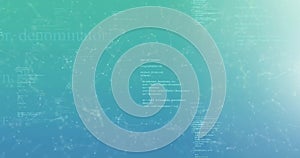 Image of connections and data processing over dark background