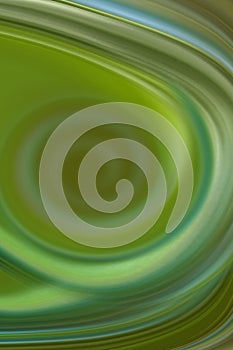 image consisting of green smooth lines resembling sea waves and elemental whirlwinds