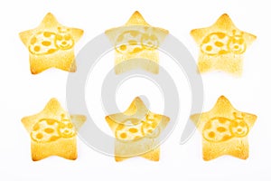 Image of cookies white background