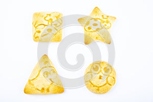 Image of cookies white background