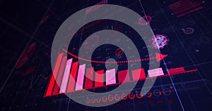 Image of coronavirus statistical data processing