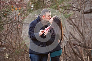 image of a couple kissing each other