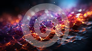 The duality of light as wave and particle background.ai generative