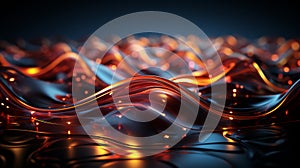 The duality of light as wave and particle background.ai generative