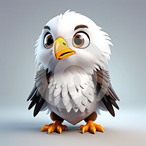 Eagle Elegance: Highly Detailed 3D Rendering