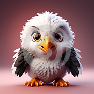 Eagle Elegance: Highly Detailed 3D Rendering