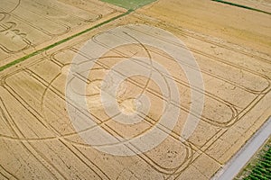 crop circles field Alsace France