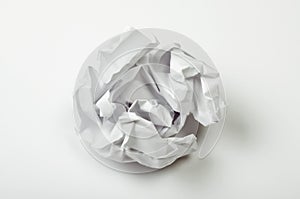 Crumpled paper ball