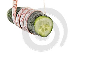 Image of cucumber white background